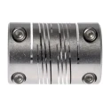 Huco Stainless Steel Multi-Beam Clamp Flexible Coupler 25.4 mm OD 8 mm Bore 38.1 mm Length 703.25.2828