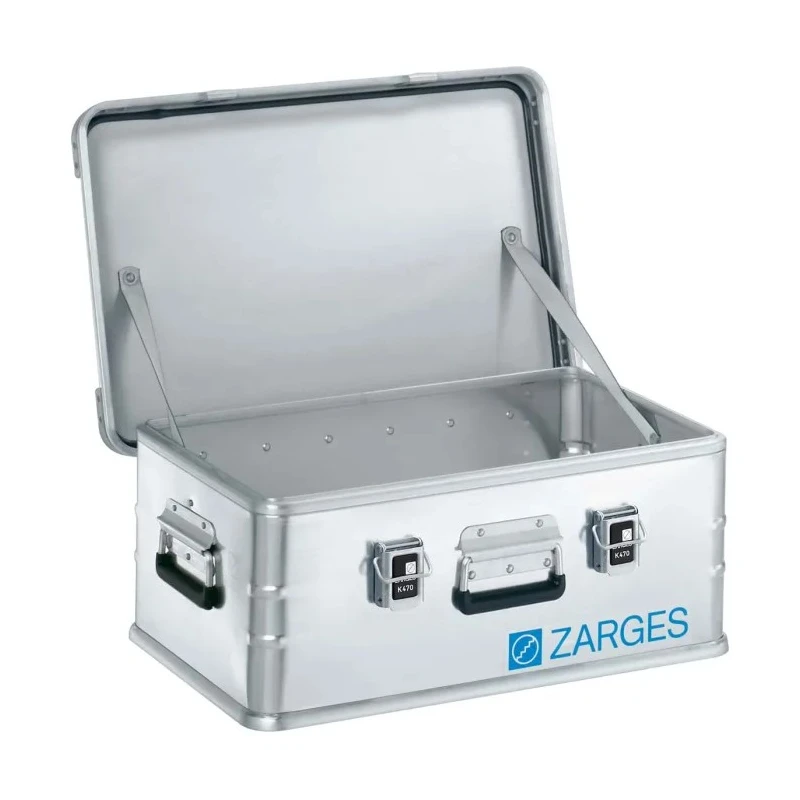 Zarges Metal Waterproof Watertight Transit Case 600 mm x 400 mm x 250 mm, Aluminium, IP54, Lockable 40568