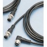 binder Male 4 Way Right Angle to Female Straight Sensor Actuator Cable 2m 250V Polyurethane Jacket 79 5028 20 04