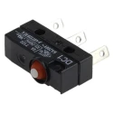 ZF Button Micro Switch with Tab Terminal, 6A, 250 V AC, SPDT, IP6K7 Protection DC1C-L1AA