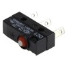 ZF Button Micro Switch with Tab Terminal, 6A, 250 V AC, SPDT, IP6K7 Protection DC1C-L1AA