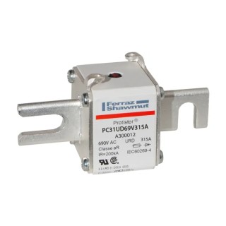 Mersen 315A German Standard Fuse 31 Size 700V Ultra-Rapid Semiconductor Protection A300012 / PC31UD69V315A