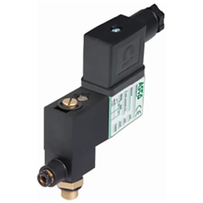 EMERSON ? ASCO Solenoid Valve 3 Port NC 24V DC 1/8 in Fibreglass Reinforced Polyamide Body 18900032.24/DC