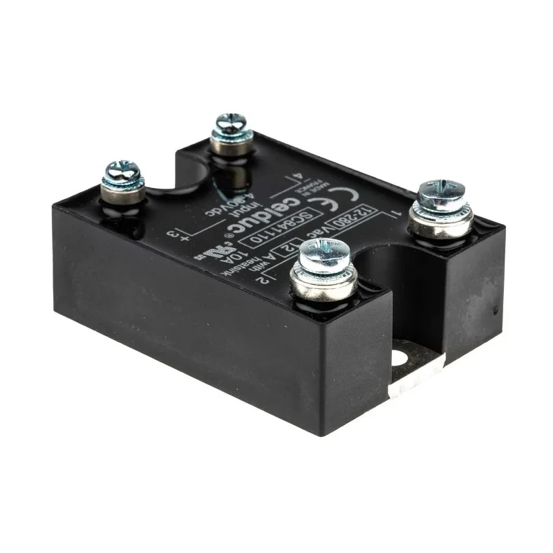Celduc SC8 Series Solid State Relay 12 A Load 280 Vrms Load Panel Mount 30V dc Control SC841110