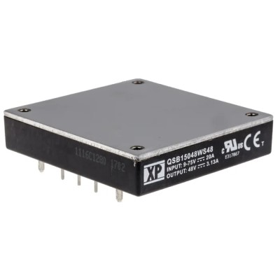 XP Power DC/DC Converter, 48V DC Output, 3.13 A, 75V DC Max Input, 150 W Power, Through Hole SIP Package QSB15048W