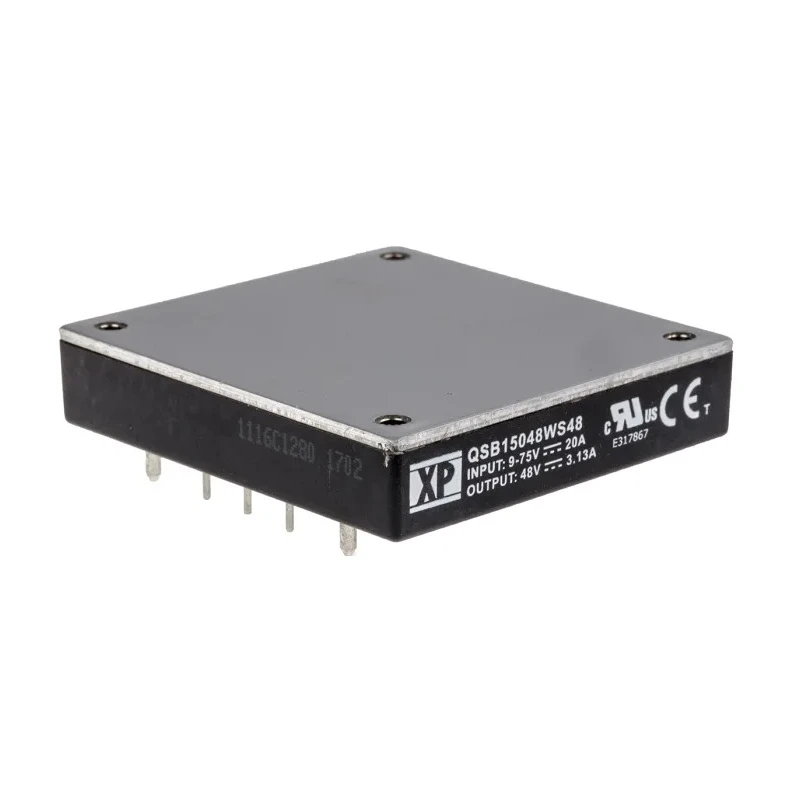 XP Power DC/DC Converter, 48V DC Output, 3.13 A, 75V DC Max Input, 150 W Power, Through Hole SIP Package QSB15048W