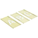 AT Brown 30 Piece Brass Stencil Letters Only 25.4 mm Character Height 125303
