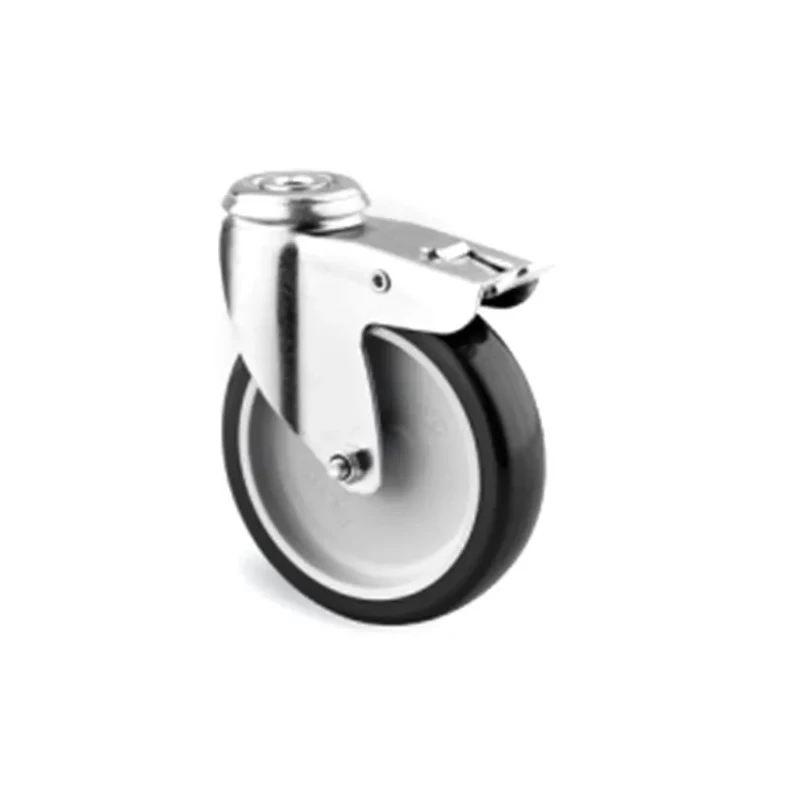 Tente Braked Swivel Castor with 75 mm Polyurethane Wheel, 60 kg Load Capacity, Pressed Steel Frame 1477PAO075P30-11