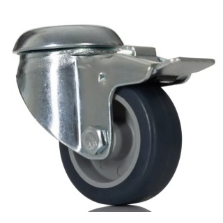 Tente Braked Swivel Castor 40 kg Capacity 50 mm Polyurethane Wheel 1475PAO050P30-11
