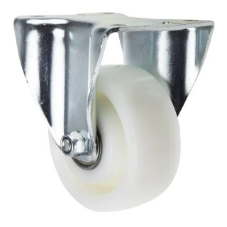 Tente Fixed Castor 700 kg Capacity 125 mm Wheel Polyamide Frame Pressed Steel Passivated Zinc Plated 4688TOP125P63