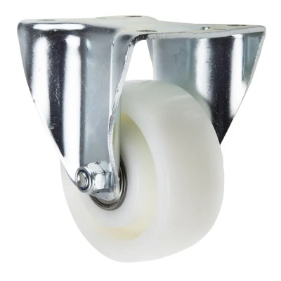 Tente Fixed Castor 700 kg Capacity 125 mm Wheel Polyamide Frame Pressed Steel Passivated Zinc Plated 4688TOP125P63
