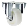 Tente Fixed Castor 700 kg Capacity 125 mm Wheel Polyamide Frame Pressed Steel Passivated Zinc Plated 4688TOP125P63