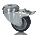 Tente Braked Swivel Castor 40 kg Capacity 50 mm Polyurethane Wheel 1475PAO050P30-11