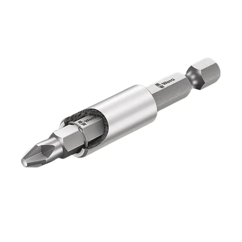 Wera Hex Bit Holder 1/4 in Drive Size, 50mm Overall Length, Stainless Steel Sleeve 05053457001