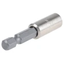 Wera Hex Bit Holder 1/4 in Drive Size, 50mm Overall Length, Stainless Steel Sleeve 05053457001