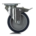 Tente Braked Swivel Castor 60 kg Load Capacity 75 mm Polyurethane Wheel 1477PAO075P40