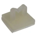 RS PRO Natural Nylon Cable Clip Adhesive Fixing 4.3 mm Max Bundle Diameter 6.5 mm x 9.5 mm x 6.5 mm 172-0839