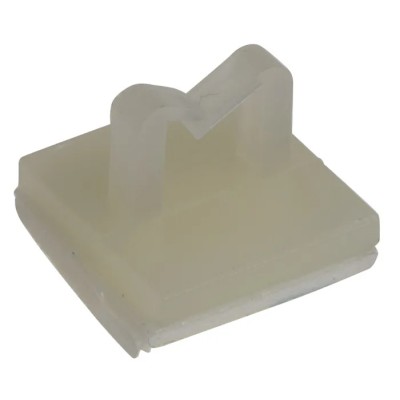 RS PRO Natural Nylon Cable Clip Adhesive Fixing 4.3 mm Max Bundle Diameter 6.5 mm x 9.5 mm x 6.5 mm 172-0839