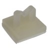 RS PRO Natural Nylon Cable Clip Adhesive Fixing 4.3 mm Max Bundle Diameter 6.5 mm x 9.5 mm x 6.5 mm 172-0839