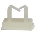 RS PRO Natural Nylon Cable Clip Adhesive Fixing 4.3 mm Max Bundle Diameter 6.5 mm x 9.5 mm x 6.5 mm 172-0839