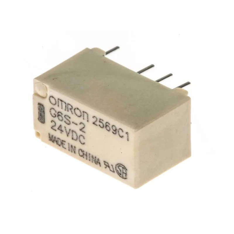 Omron PCB Signal Relay 24V DC Coil 2A DPDT Compact Surface Mount G6S-2 DC24