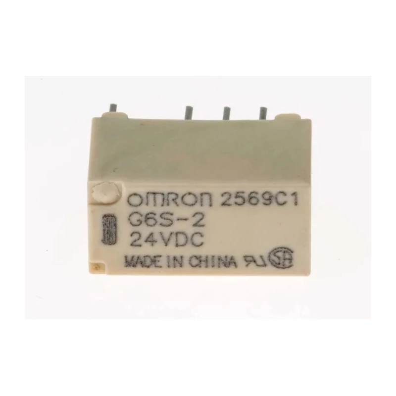 Omron PCB Signal Relay 24V DC Coil 2A DPDT Compact Surface Mount G6S-2 DC24