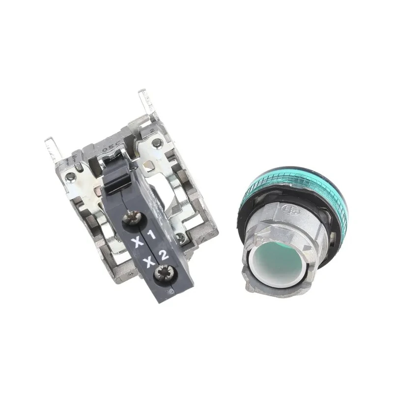 Schneider Electric Panel Mount Green Incandescent Lamp Pilot Light Harmony XB4 22 mm Cutout 250V IP69 IP69K IP67 XB4BV63