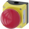 Siemens SIRIUS ACT 3SU18 Series Pull Release Emergency Stop Push Button, Panel Mount, 22 mm Cutout, 1 NO/1 NC, IP69K 