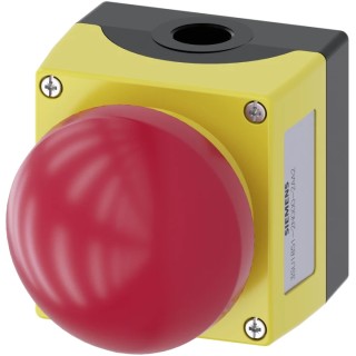 Siemens SIRIUS ACT 3SU18 Series Pull Release Emergency Stop Push Button, Panel Mount, 22 mm Cutout, 1 NO/1 NC, IP69K 