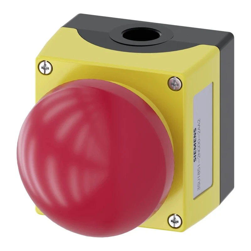 Siemens SIRIUS ACT 3SU18 Series Pull Release Emergency Stop Push Button, Panel Mount, 22 mm Cutout, 1 NO/1 NC, IP69K 