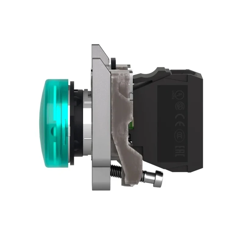 Schneider Electric Panel Mount Green Incandescent Lamp Pilot Light Harmony XB4 22 mm Cutout 250V IP69 IP69K IP67 XB4BV63