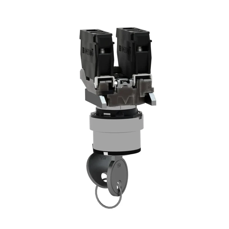 Schneider Electric IP66, IP67, IP69K 3-Position Key Switch 2 NO Contacts 100 mA 1.2A 600V AC/DC Screw Terminal XB4BG03