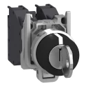 Schneider Electric IP66, IP67, IP69K 3-Position Key Switch 2 NO Contacts 100 mA 1.2A 600V AC/DC Screw Terminal XB4BG03