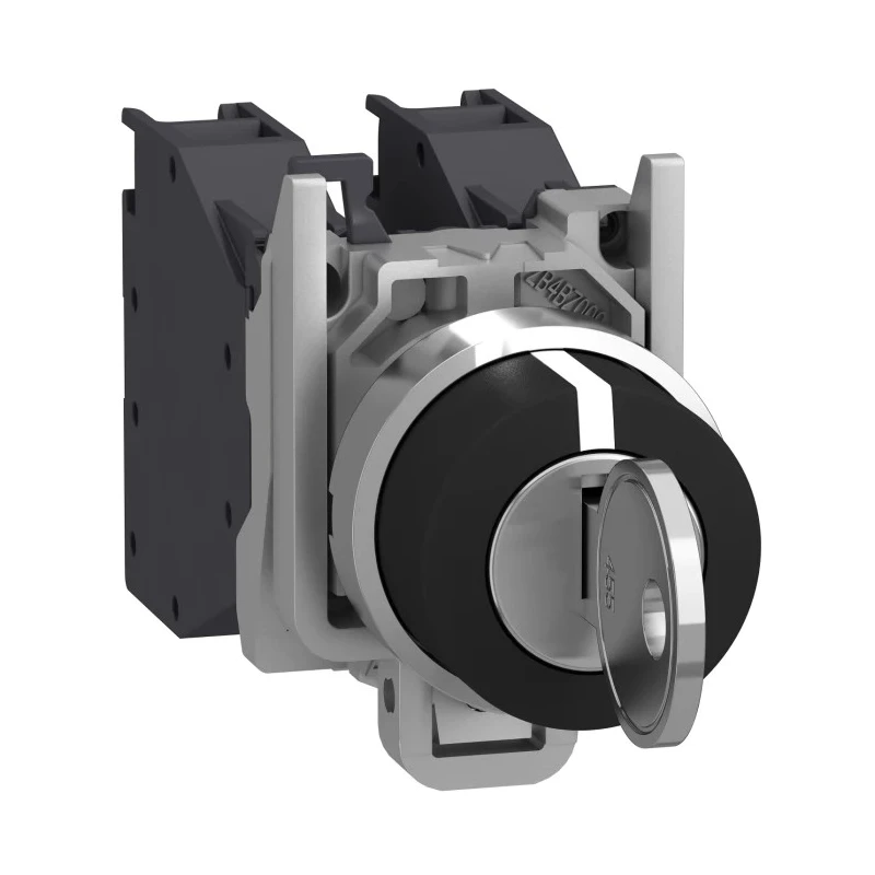 Schneider Electric IP66, IP67, IP69K 3-Position Key Switch 2 NO Contacts 100 mA 1.2A 600V AC/DC Screw Terminal XB4BG03