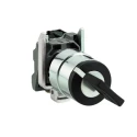 Schneider Electric IP66, IP67, IP69K Two-Position Key Switch, 1 NO Contact, 100 mA, 1.2 A, 2-Way, 455-Key XB4BG61