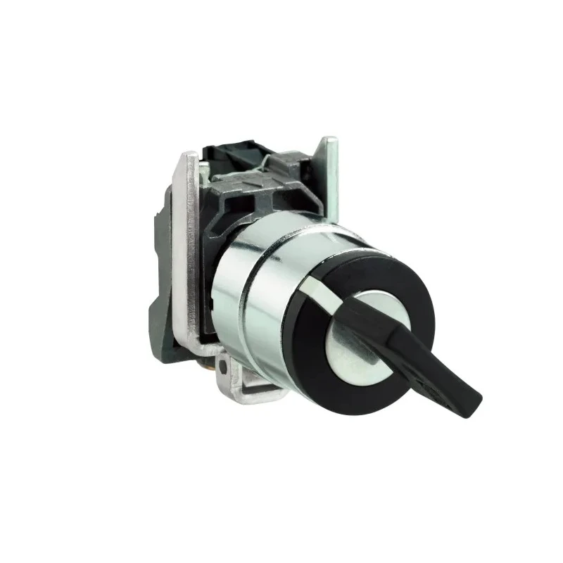 Schneider Electric IP66, IP67, IP69K Two-Position Key Switch, 1 NO Contact, 100 mA, 1.2 A, 2-Way, 455-Key XB4BG61
