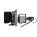 Schneider Electric IP66, IP67, IP69K Two-Position Key Switch, 1 NO Contact, 100 mA, 1.2 A, 2-Way, 455-Key XB4BG61