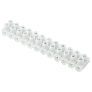 Legrand Terminal Strip, 12-Way, 2.5mm² Wire Size, 24A Current, 400V Polypropylene 0 342 21