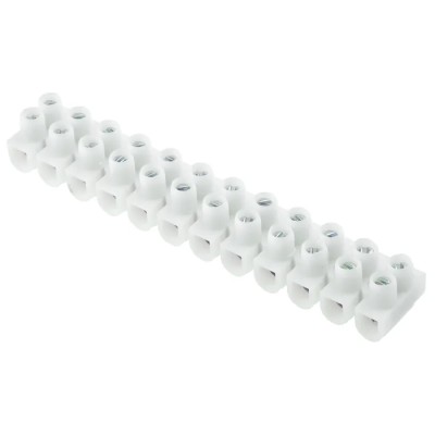 Legrand Terminal Strip, 12-Way, 2.5mm² Wire Size, 24A Current, 400V Polypropylene 0 342 21
