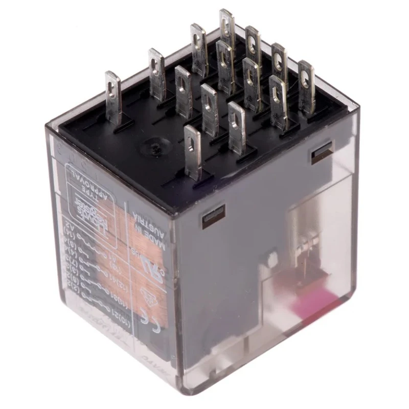 TE Connectivity PCB Power Relay, 115V AC Coil, 6A Switching Current, 4PDT PT570615 9-1419111-0