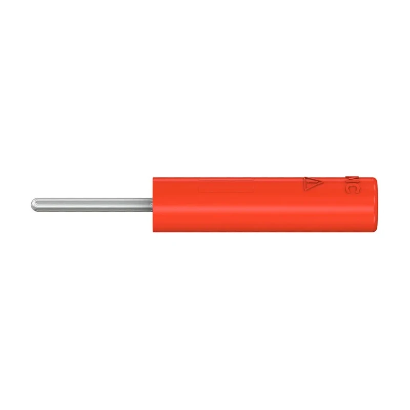 Staubli Red Test Connector Adapter with Brass Contacts and Nickel Plating 1kV 20A 23.0240-22