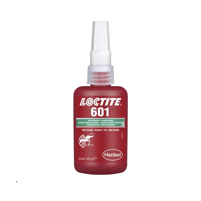 Loctite High Strength Retaining Compound, Green Liquid Bottle 50 ml, Operating Temp -55°C to 150°C 601 601, 50ML