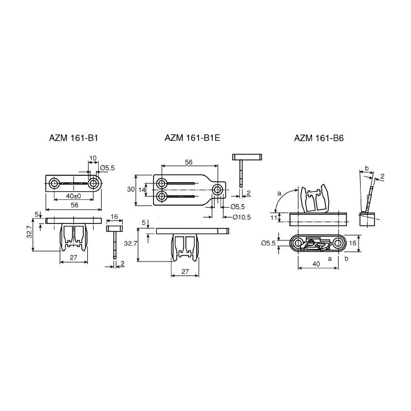 Schmersal Stainless Steel Actuator for Use with AZM 161 Safety Switch AZM 161-B1