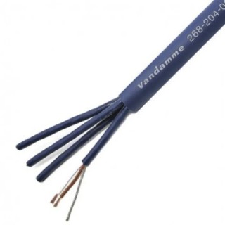 Van Damme Blue Series Screened Audio Cable 9.6 mm OD 50 m Length Blue 250V Polyvinyl Chloride Jacket 268-204-060