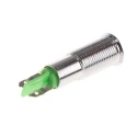 Signal Construct Green Panel Mount Indicator 20V, 28V, 10mA, Solder Tab Termination, IP67 Recessed Bezel SMCP06204
