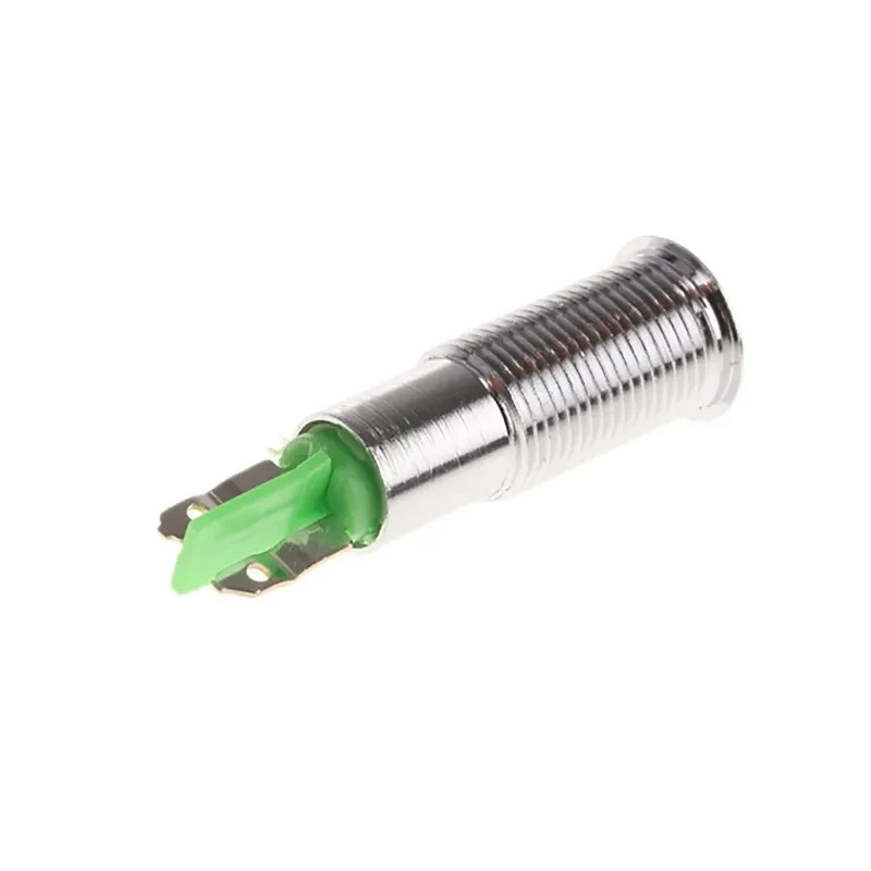 Signal Construct Green Panel Mount Indicator 20V, 28V, 10mA, Solder Tab Termination, IP67 Recessed Bezel SMCP06204
