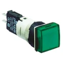 Schneider Electric Panel Mount Green LED Pilot Light Harmony XB6 16 mm Cutout 30V AC/DC IP65 Round XB6CV3BB