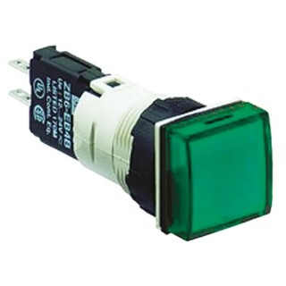 Schneider Electric Panel Mount Green LED Pilot Light Harmony XB6 16 mm Cutout 30V AC/DC IP65 Round XB6CV3BB
