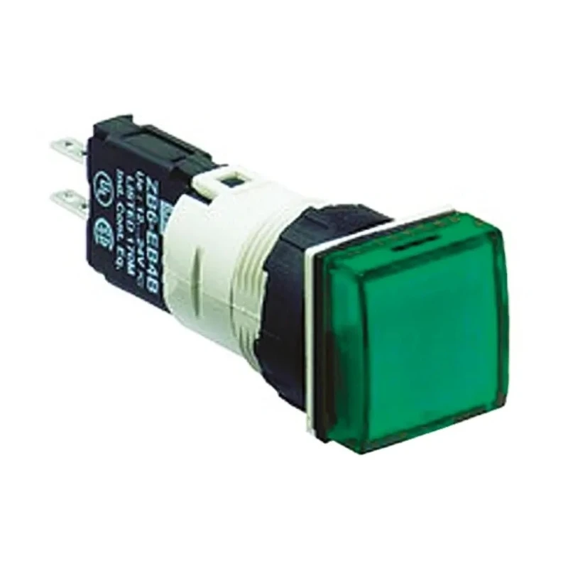 Schneider Electric Panel Mount Green LED Pilot Light Harmony XB6 16 mm Cutout 30V AC/DC IP65 Round XB6CV3BB
