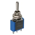 APEM Panel Mount Toggle Switch On-Off-On SPST Solder Terminal 30 V dc 250 V ac 5638A